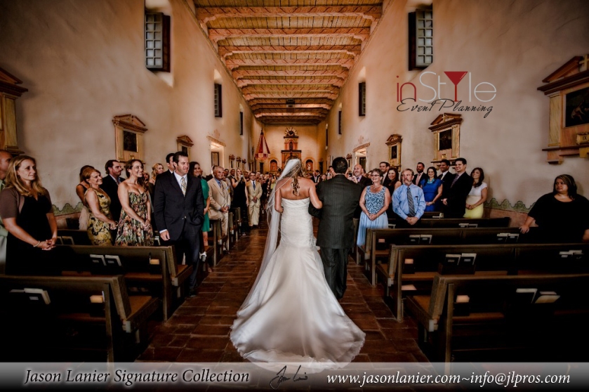 Precessional Mission Basilica Wedding Ceremony San Diego Wedding Planner InStyle Event Planning