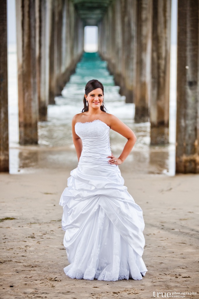 Bride Scripps Pier La Jolla San Diego Wedding Planner InStyle Wedding Planning