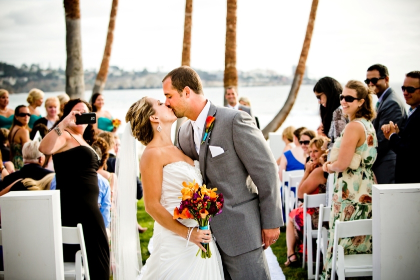 Bride and Groom Beach Ceremony Wedding San Diego Wedding Planner