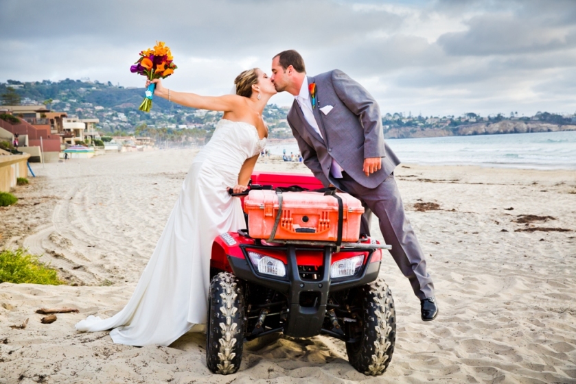 Bride and Groom Real Love San Diego Beach Wedding Planner InStyle Event Planning